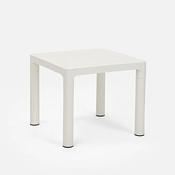 Acheter Ahd Amazing Home Design Table basse carré 45x45 cm café bar jardin intérieur extérieur Aviat, Couleur: Blanc