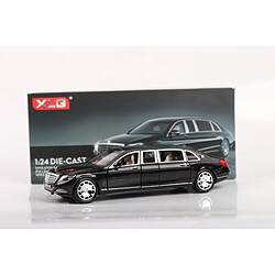 Universal 1/24 Limousine Extension Modèle Voiture Moulée Sous Pression Délicate Collectible Box | Voiture Jouet Moulée Sous Pression(Le noir)