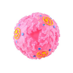 Acheter Wewoo Jouet pour Animaux rose familiers Squeaky Giggle Charlatan son d'entraînement à mâcher Ball, Taille: M, Ball Diamètre: 9.2cm Distributeur d'aliments