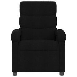 Avis vidaXL Fauteuil de massage inclinable Noir Tissu