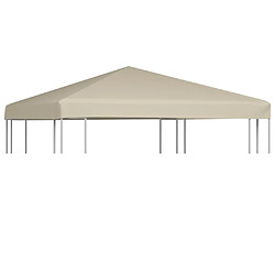 vidaXL Couverture de toit de belvédère 310 g / m² 3x3 m Beige