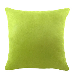 Couvre-oreiller en daim velours de couleur unie Throw Taie d'oreiller vert-45x45cm