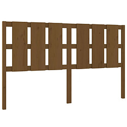 vidaXL Tête de lit Marron miel 165,5x4x100 cm Bois massif de pin