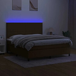 Acheter Sommier à lattes,Cadre à lattes de lit pour Adulte et matelas LED Marron foncé 160x200 cm -MN67097