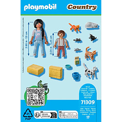 Playmobil® 71309 Famille de chats avec femme et enfant