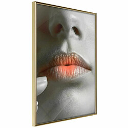 Paris Prix Affiche Murale Encadrée Ombre Lips 20 x 30 cm Or