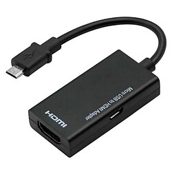 Universal Adaptateur micro USB micro USB vers HDMI HD TV par câble AV pour téléphones intelligents HDTV