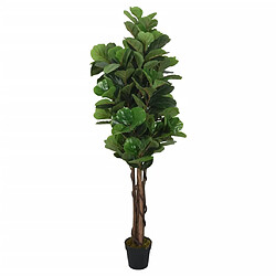 vidaXL Ficus lyrata artificiel 180 feuilles 150 cm vert