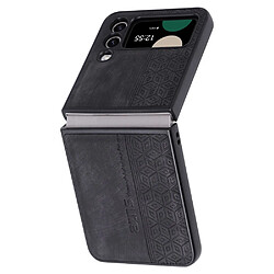 Coque en TPU + PU anti-rayures pour votre Samsung Galaxy Z Flip3 5G - noir