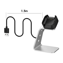 Station D'accueil De Chargeur Pour Montre Fitbit Versa2 Avec Cordon De 4,5 Pieds Gris