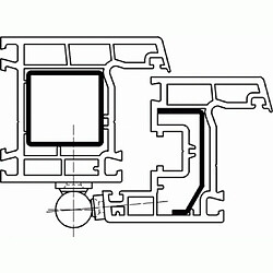 Fiches pour menuiserie PVC SIMONSWERK BL-PVC K 3174 nœud diamètre 15 mm