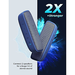 Universal Boîte Bluetooth portable Bluetooth Bluetooth YH Bluetooth avec stéréo, 12 W, Bluetooth 5.0, IPX7 Imperproof, 30 mètres (bleu) pas cher