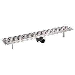 Avis vidaXL Drain de douche linéaire 830 x 140 mm Acier inoxydable