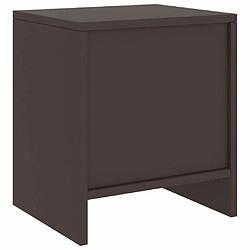 Maison Chic Lot de 2 Tables de chevet - Tables de Nuit Marron foncé 35x30x40 cm Bois de pin pas cher