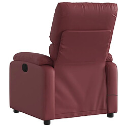 Acheter Maison Chic Fauteuil Relax pour salon, Fauteuil de massage inclinable électrique rouge bordeaux -GKD68094