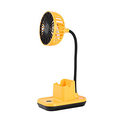 Avis (Jaune) Chargeur Alimenté par Usb Mini Ventilateur de Bureau Portable Ventilateur de Porte-Stylo Ventilateur de Bureau Grand Ventilateur