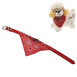 Wewoo Pour animaux de compagnie / rouge Serviette de salive de / Serviettes Triangle Bandage Triangulaire