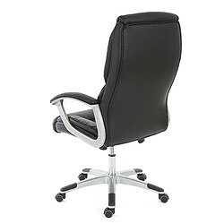 Mendler Fauteuil de bureau pro L42 XXL, charge 150kg, similicuir ~ noir