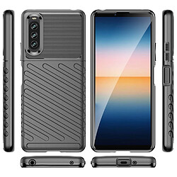 Acheter Htdmobiles Coque pour Sony Xperia 10 IV - housse etui silicone gel thunder + film ecran - NOIR