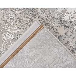 Avis Lisa Design Telio - tapis rectangulaire motif relief - gris