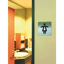 Plaque carrée pictogramme """"toilettes dames"""" Durable