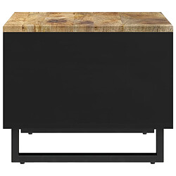 Avis vidaXL Table basse 55x50x40 cm bois de manguier massif