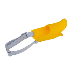 Wewoo Muselières chien jaune pour chien, taille: M Museau mignon en forme de canard bouche de silicone