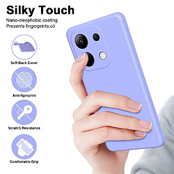 Avis Htdmobiles Coque pour Xiaomi Redmi Note 13 4G - housse etui silicone gel fine + verre trempe - MAUVE