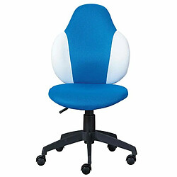 Paris Prix Chaise de Bureau Jessi 100cm Bleu & Blanc