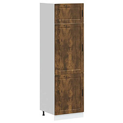 vidaXL Armoire de cuisine Porto chêne fumé bois d'ingénierie