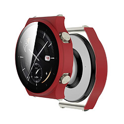 Coque en TPU Cadre mat galvanisé pour montre intelligente rouge pour votre Huawei Watch GT 2 Pro