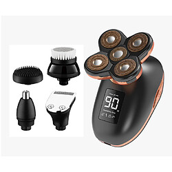 5-IN-1 Multi-fonction 5D Threadable Digital Affichage numérique Shaver Rasoir à cinq têtes avec 3 peignes limites