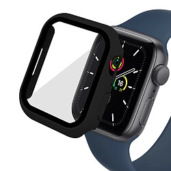 Enkay Coque en TPU 2-en-1 tactile caoutchouté noir pour votre Apple Watch Series 7 45mm