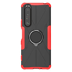 Coque en TPU anti-chute avec béquille pour votre Sony Xperia 1 III 5G - rouge