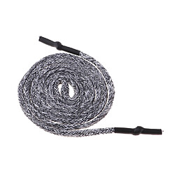 Avis 10pcs 1.3m cordons cordons de remplacement pour vestes pantalons lacets gris