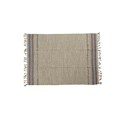 Alter Tapis boston moderne, style kilim, 100% coton, beige, 110x60cm