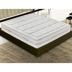 Materassi&Doghe Matelas 160x200 à mémoire de forme - Hauteur 29 cm - Mousse à mémoire de forme 5 cm - Amovible - Orthopédique - Anatomique - Antibactérien - Anti-acarien - Élastique et indéformable - 100% Made in Italy