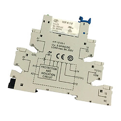 Avis 4 piece hongfa hf41f pcb relai 5 broches prise de relais 6-24v ac / dc 6a 41f-1z-c2-1