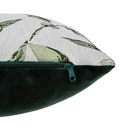 Avis Coussin Déco Feuilles 30x50cm Vert Cèdre