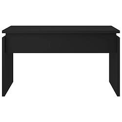 Acheter vidaXL Table basse noir 68x50x38 cm bois d'ingénierie