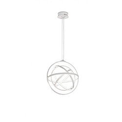 Luminaire Center Suspension Orbital blanc 4 ampoules 218cm