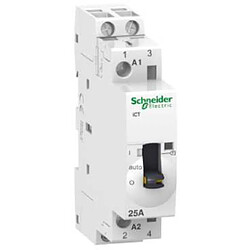 Schneider Electric contacteur - ict - commande manuelle - 25a - 2no - 240v - schneider acti9 a9c25732