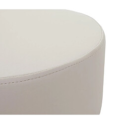 Acheter Mendler 2x Tabouret HWC-C22, hauteur réglable, Ø 35 cm ~ similicuir crème