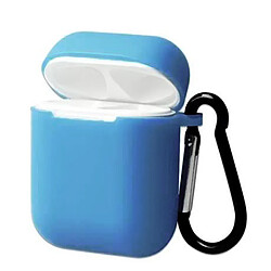 Etui Housse Coque de Protection en Silicone Bleu clair pour boitier airpod - Visiodirect-