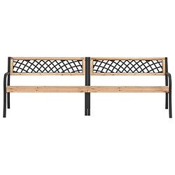 Avis Maison Chic Banc double de jardin| Banc palette d'extérieur 238 cm bois de pin chinois -GKD18064