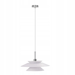 NETTLIFE Suspension E14 Diam.28cm Métal blanc Moderne 1 Lumière Hauteur Réglable pour Salle à Manger Cuisine Chambre