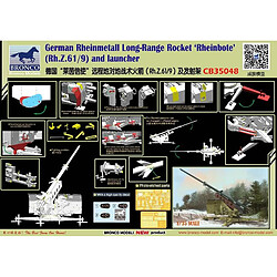 Bronco Models Maquette Véhicule German Rheinmetall Long-range Rocket Rheinbote Rh.z.61/9 And Launcher pas cher