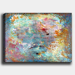 EPIKASA Impression sur Toile Couleur Abstract 3, Multicouleur, Polyester, 100x3x70 cm