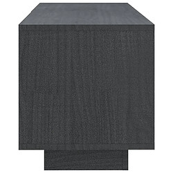 Acheter vidaXL Meuble TV Gris 110x30x33,5 cm Bois de pin massif