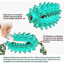 Acheter chien Jouet à Mâcher Ovale De 13 cm Avec Corde Heilwiy Nettoyage Des Dents Brosse à Dents Pour Chien Heilwiy Jouet Pour Chien Cadeau